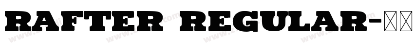 Rafter Regular字体转换